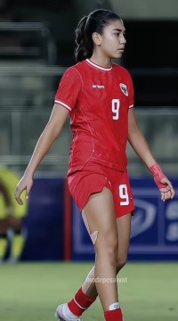 Penyerang Timnas Putri Indonesia, Claudia Scheunemann. [Instagram]